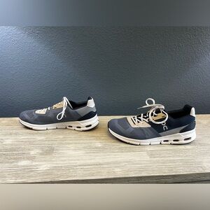 On Running Men's Sneakers in Blue, Gray and Cream